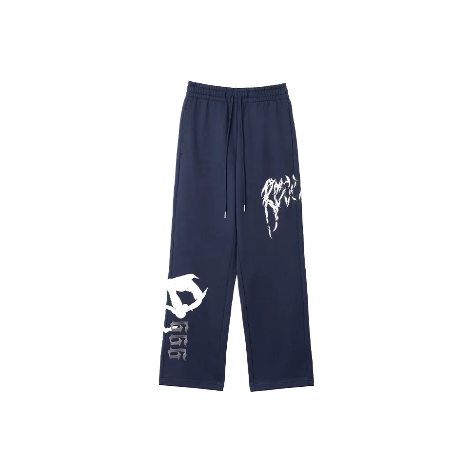 Revenge x JUICE WRLD Casual Pants Unisex Navy Blue