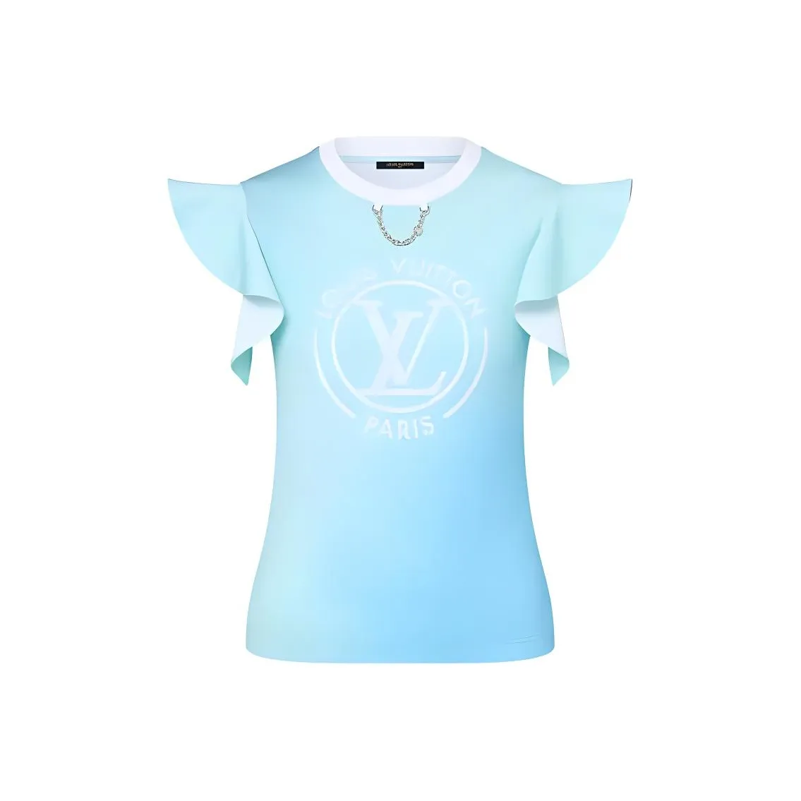 LOUIS VUITTON Lv Gradient Flounce Sleeve T Shirt