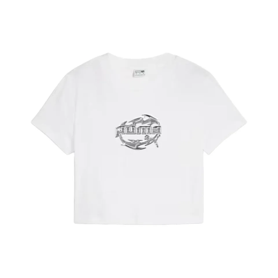 PUMA GRAPHICS T Shirts Women's White