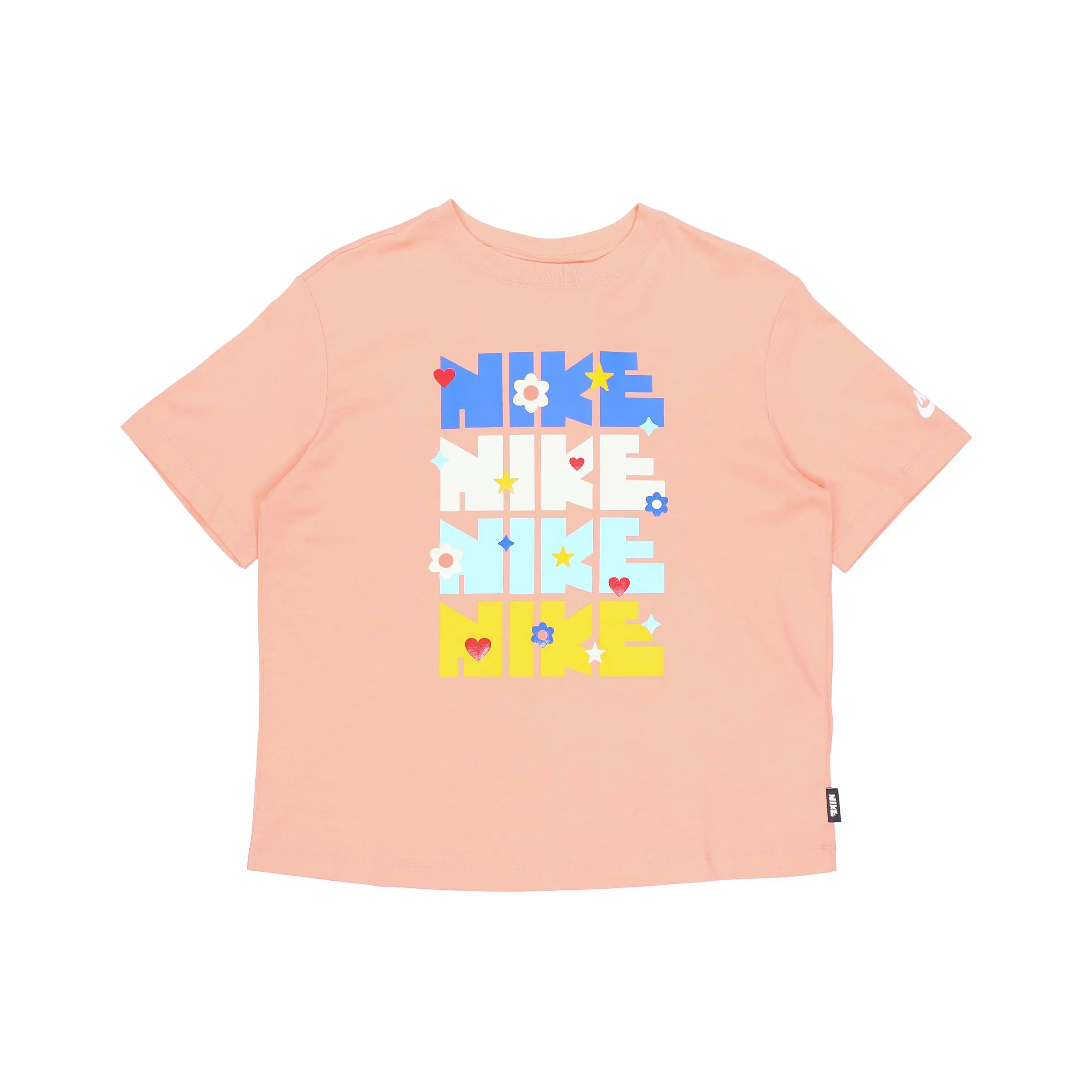 Nike Т-рубашка с рукавом женская розовая