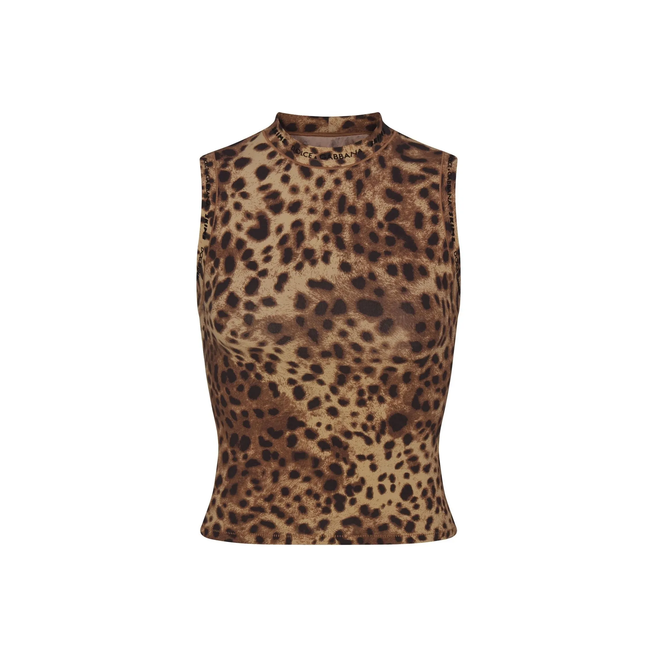 SKIMS x DOLCE GABBANA FW24 Майка Женская Леопард Леопардовый принт