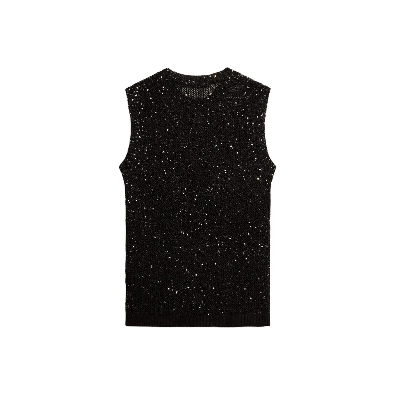 Golden Goose Sequined Mesh Knitted Tank Top