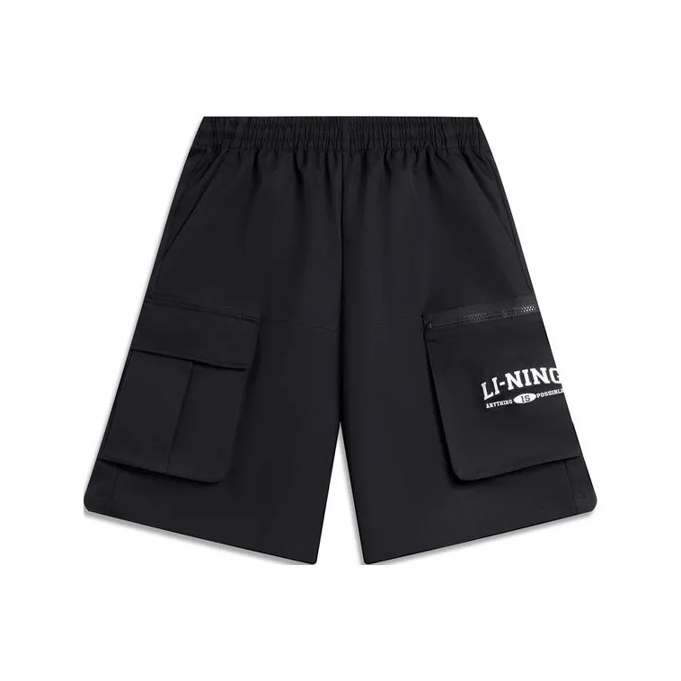 LiNing Weekend Youth Sports Fashion Collection Sports Shorts Men's Black