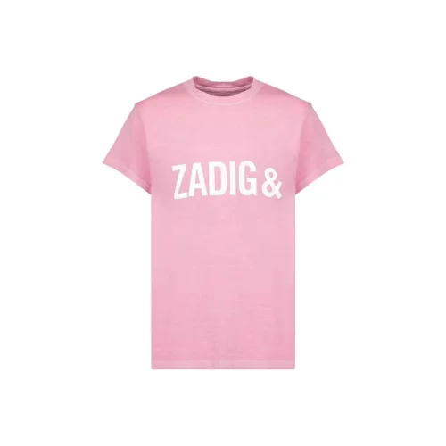 Zadig & Voltaire Розовые Женские Т-рубашки