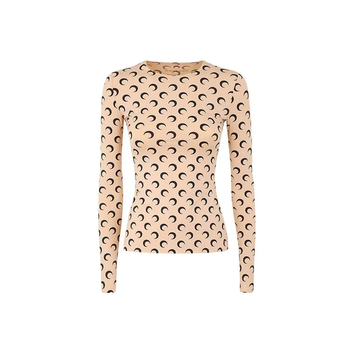 Marine Serre Желтые Женские Футболки