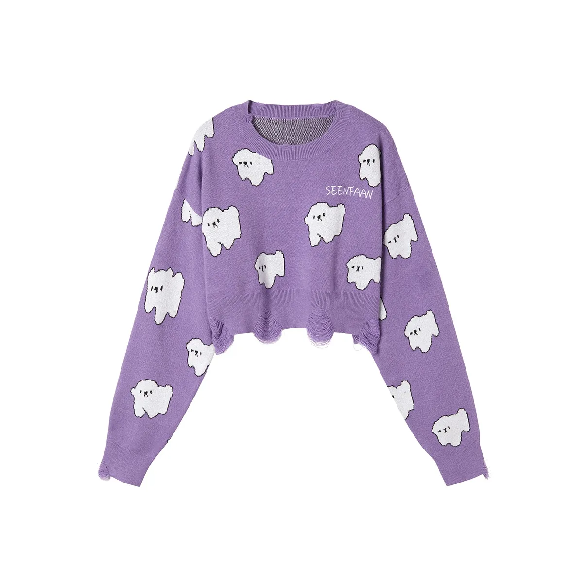 SEENFAAN x FEIHUASANQIAN,YISHUJIA Loose Fit Sweater Women's