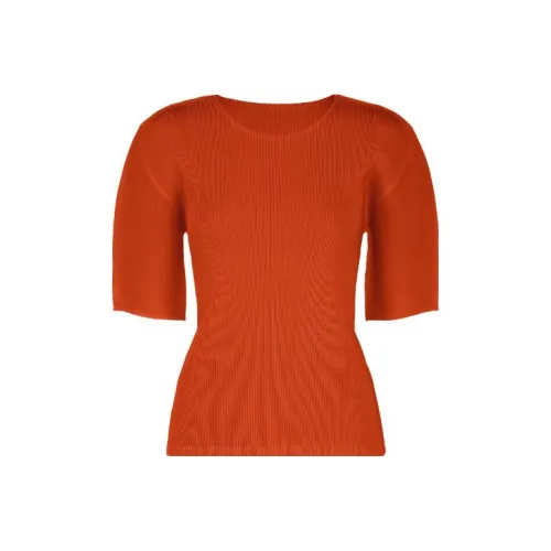 PLEATS PLEASE ISSEY MIYAKE Апельсиновые Женские Рубашки T