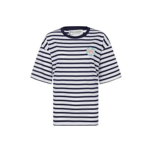 ETRE CECILE Белый и синий цвет Женские футболки