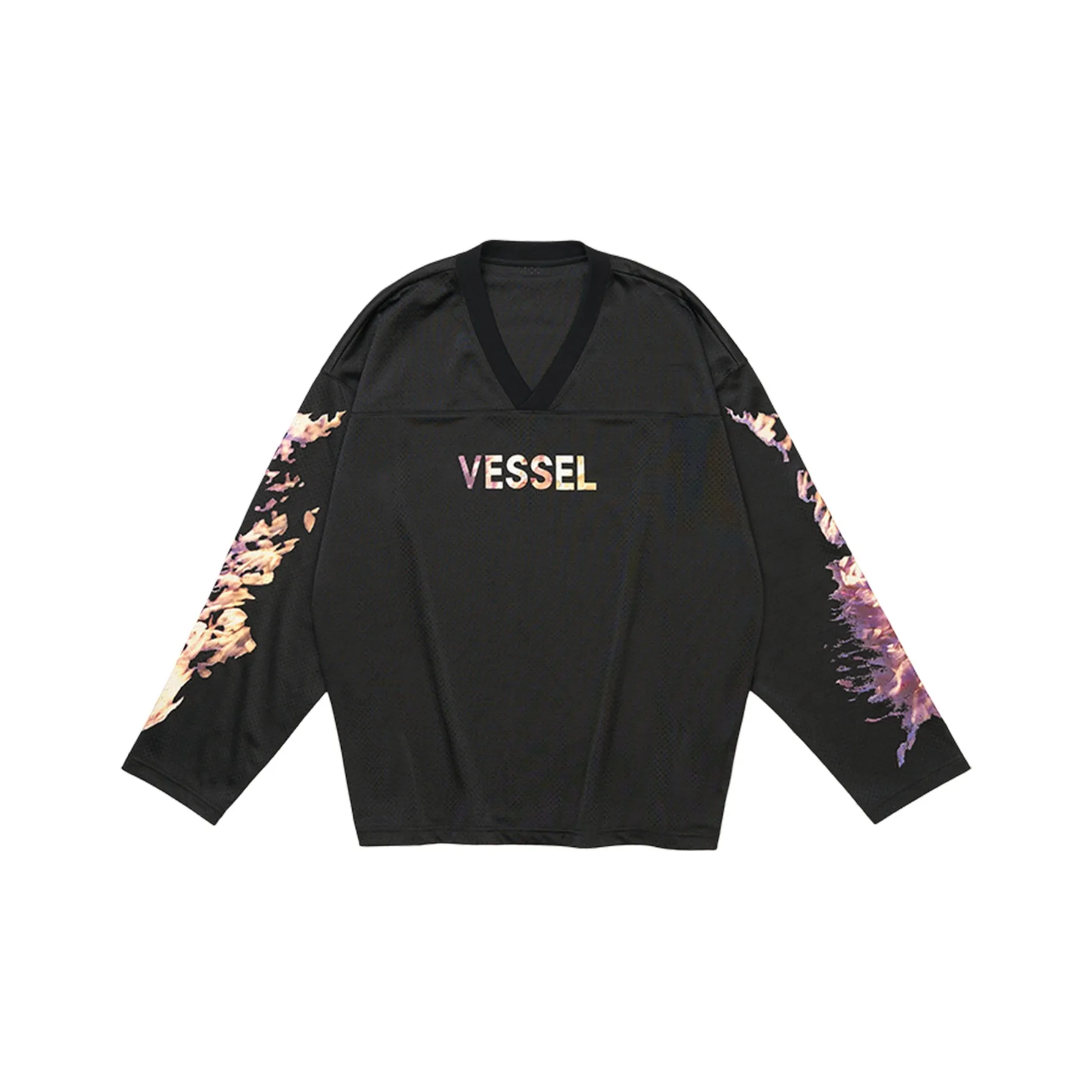 VESSEL x HUIDAOWEILAI LIANMINGKUAN Свитшот Унисекс Возвращение в Будущее Пламя Джерси