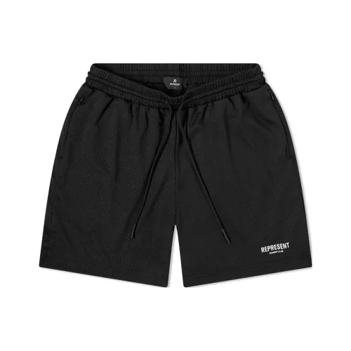 REPRESENT Черные Мужские Спортивные Шорты
