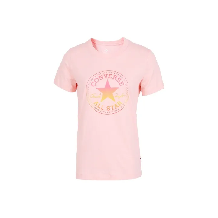 Конверс Комплект с короткими рукавами T-рубашка Женская Розовый