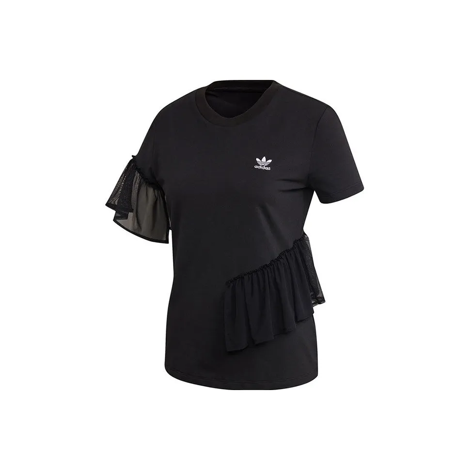 Adidas Originals Tulle T Shirts Women's Black