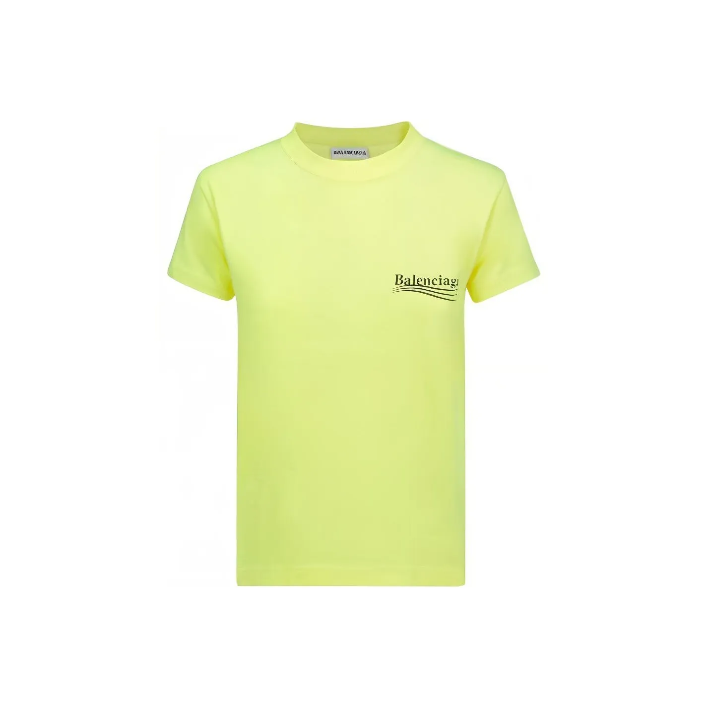 Balenciaga T-Shirt Женская Желтая Регулярная Фит