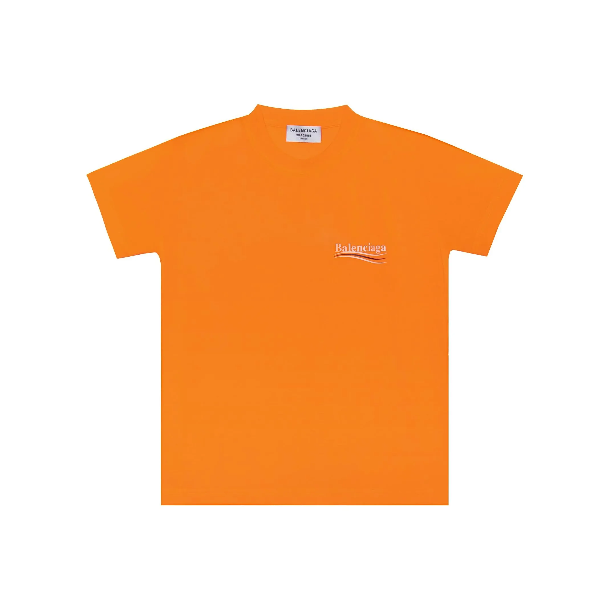 Balenciaga Political Campaign Small Fit T Shirt 'Fluorescent Orange'