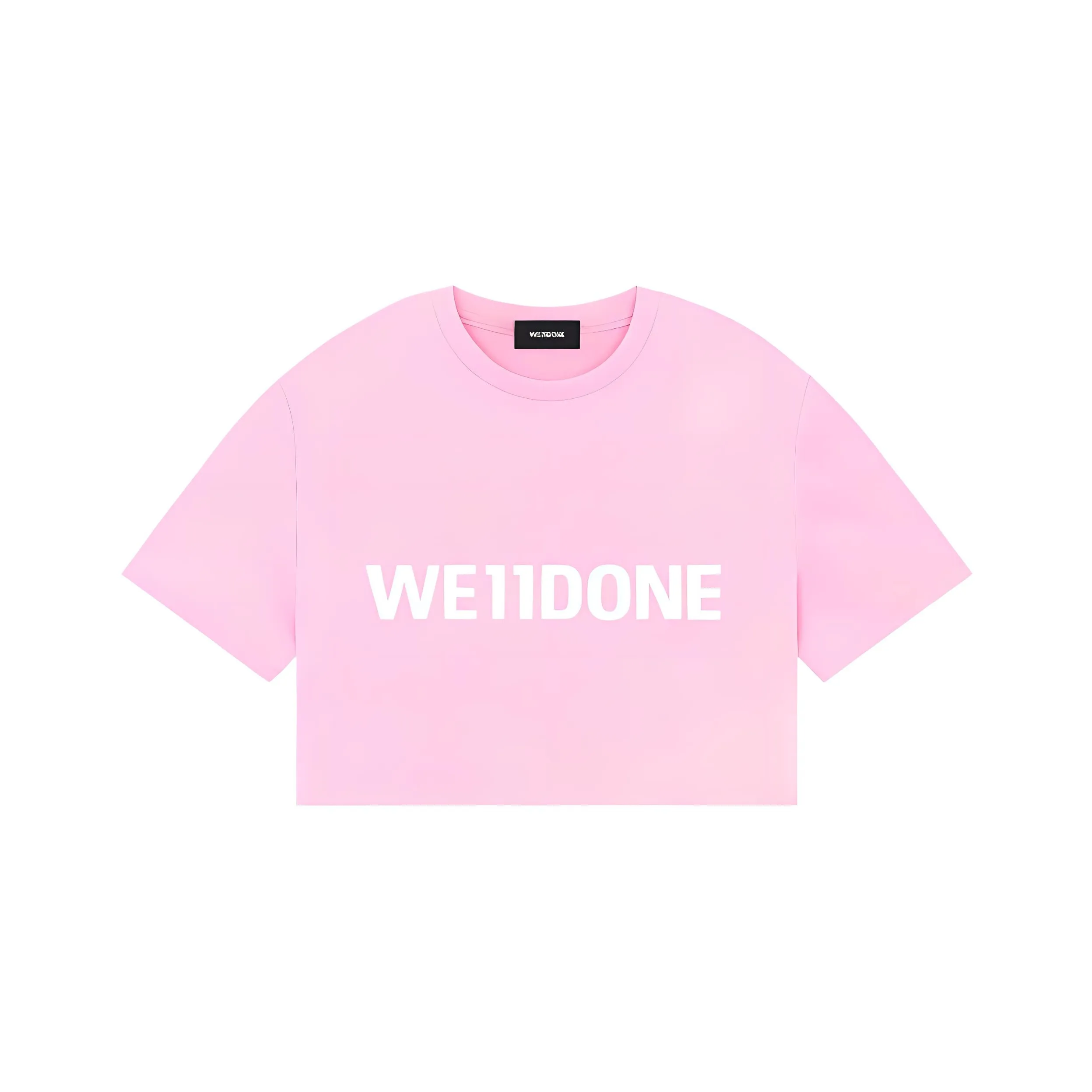 WE11DONE SS23 T-Shirt Женская Розовая