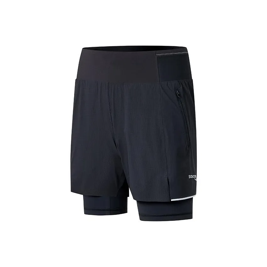 Saucony Бег Шорты Мужские Глубокий Черный