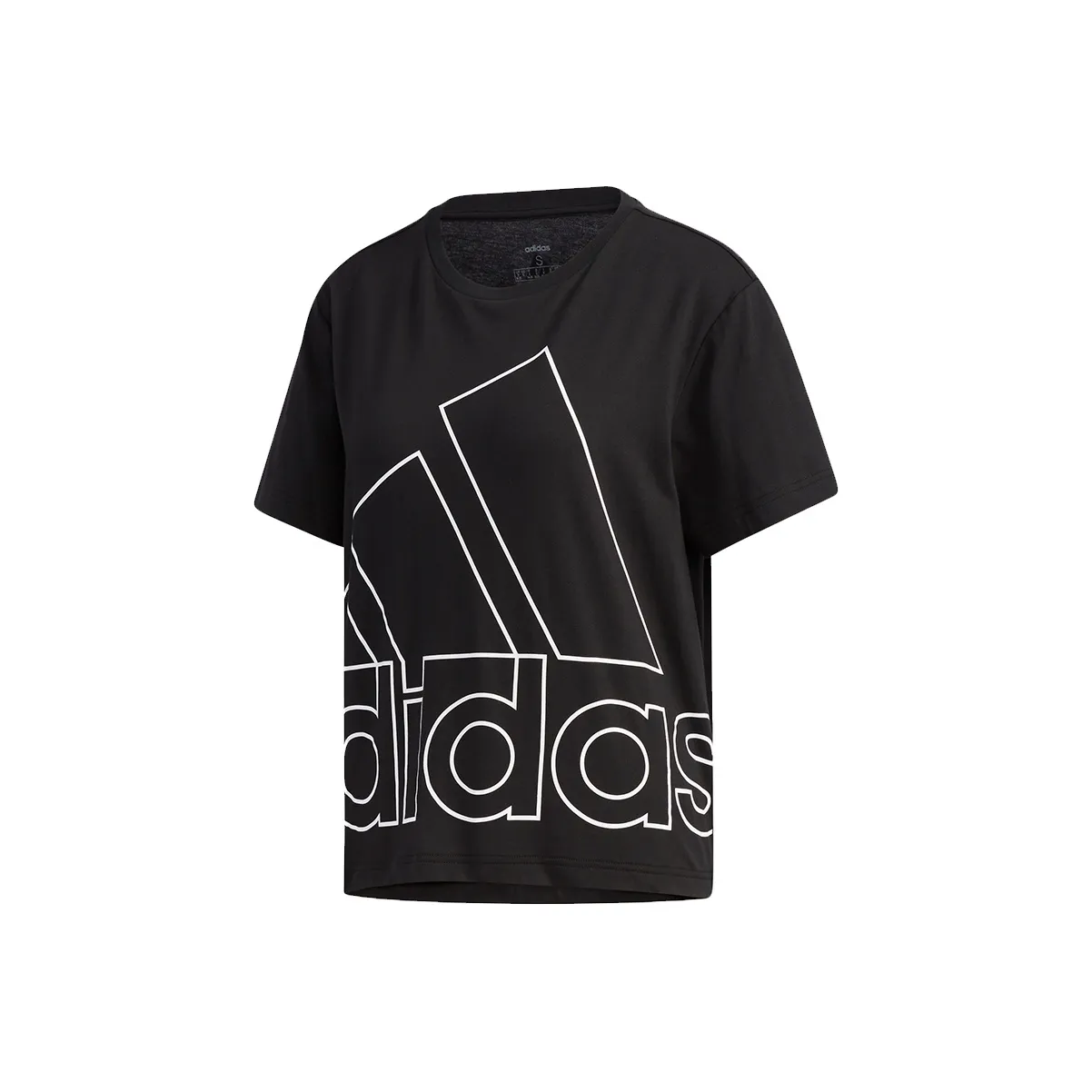 Adidas Set in Sleeve T Shirt Women's Black
