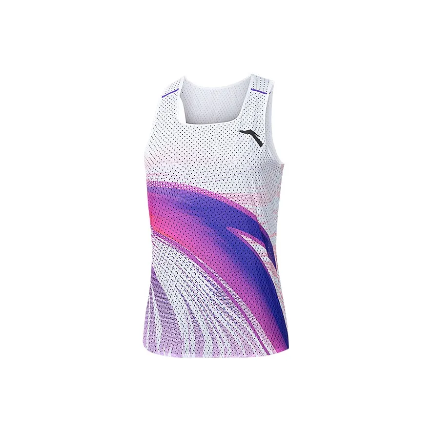 ANTA Бег Майка Женская Дворцовый Фиолетовый С принтом по всей поверхности