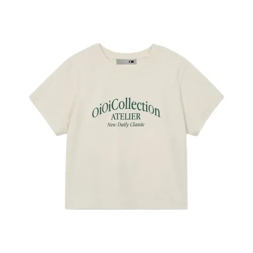 OIOICOLLECTION Сливочный Женские Футболки