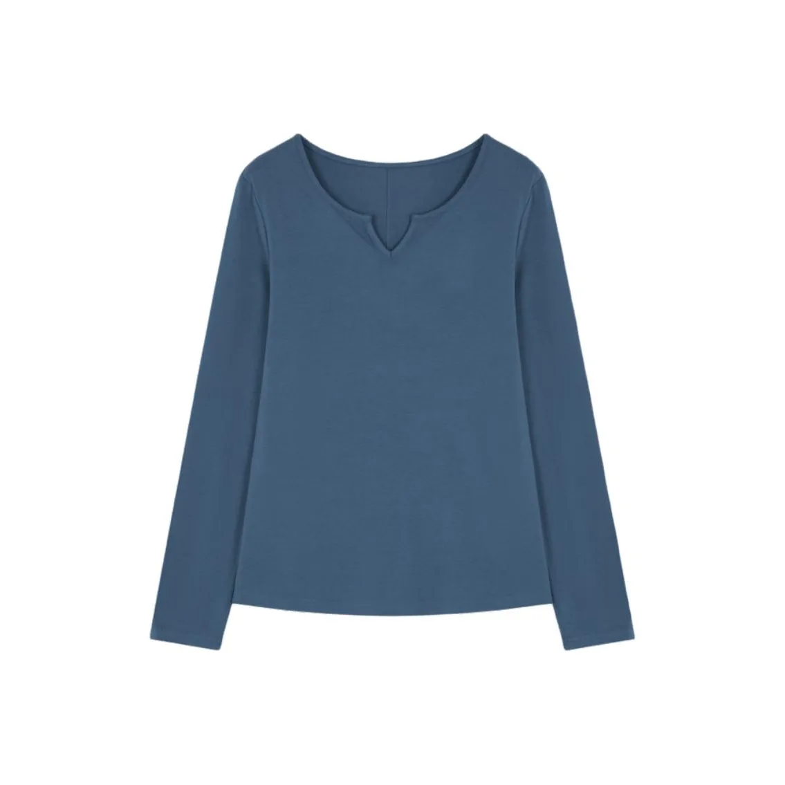 Mo Han Yi Mei T Рубашка Женская Винтажная Синяя