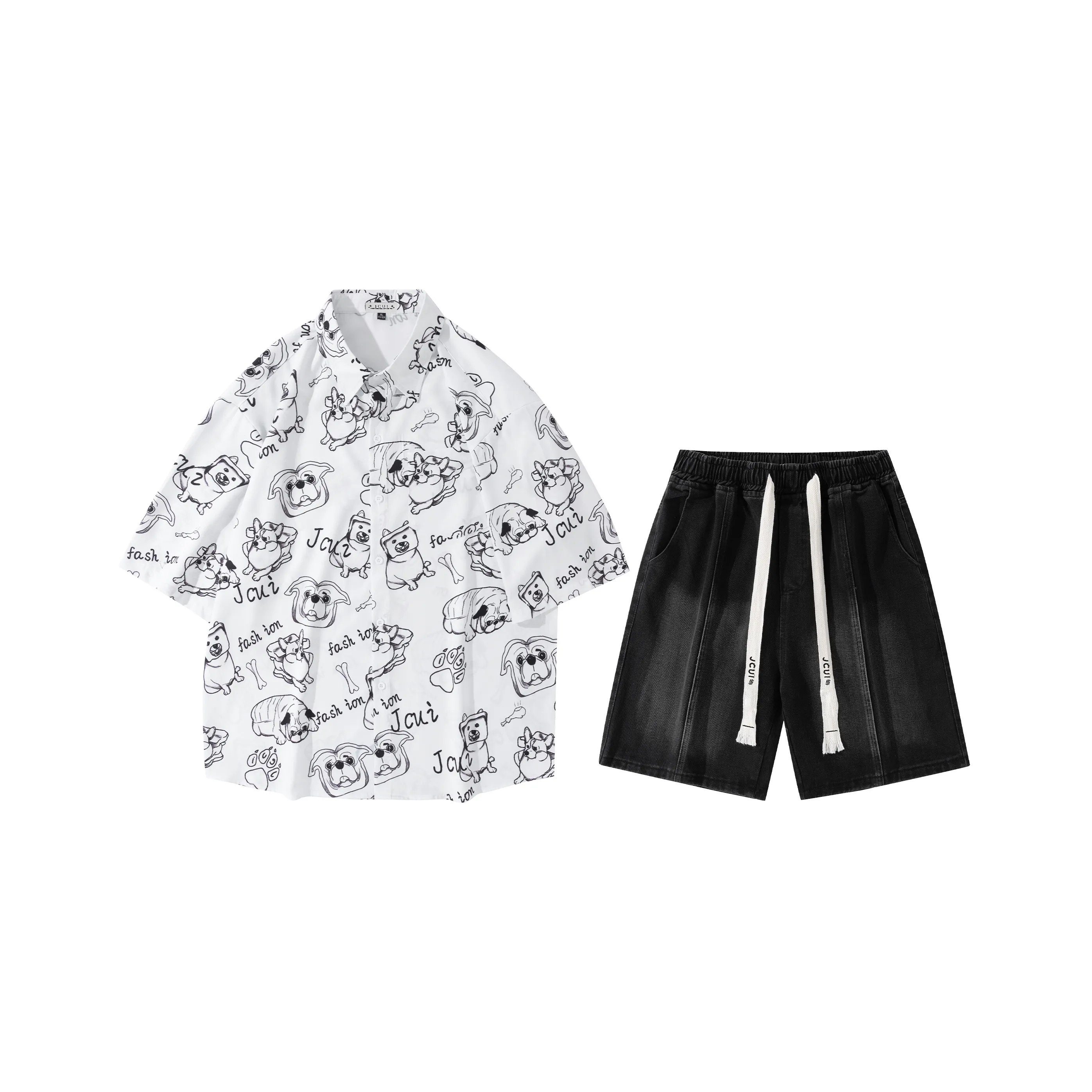 JCUI Shirt Matching Sets Unisex