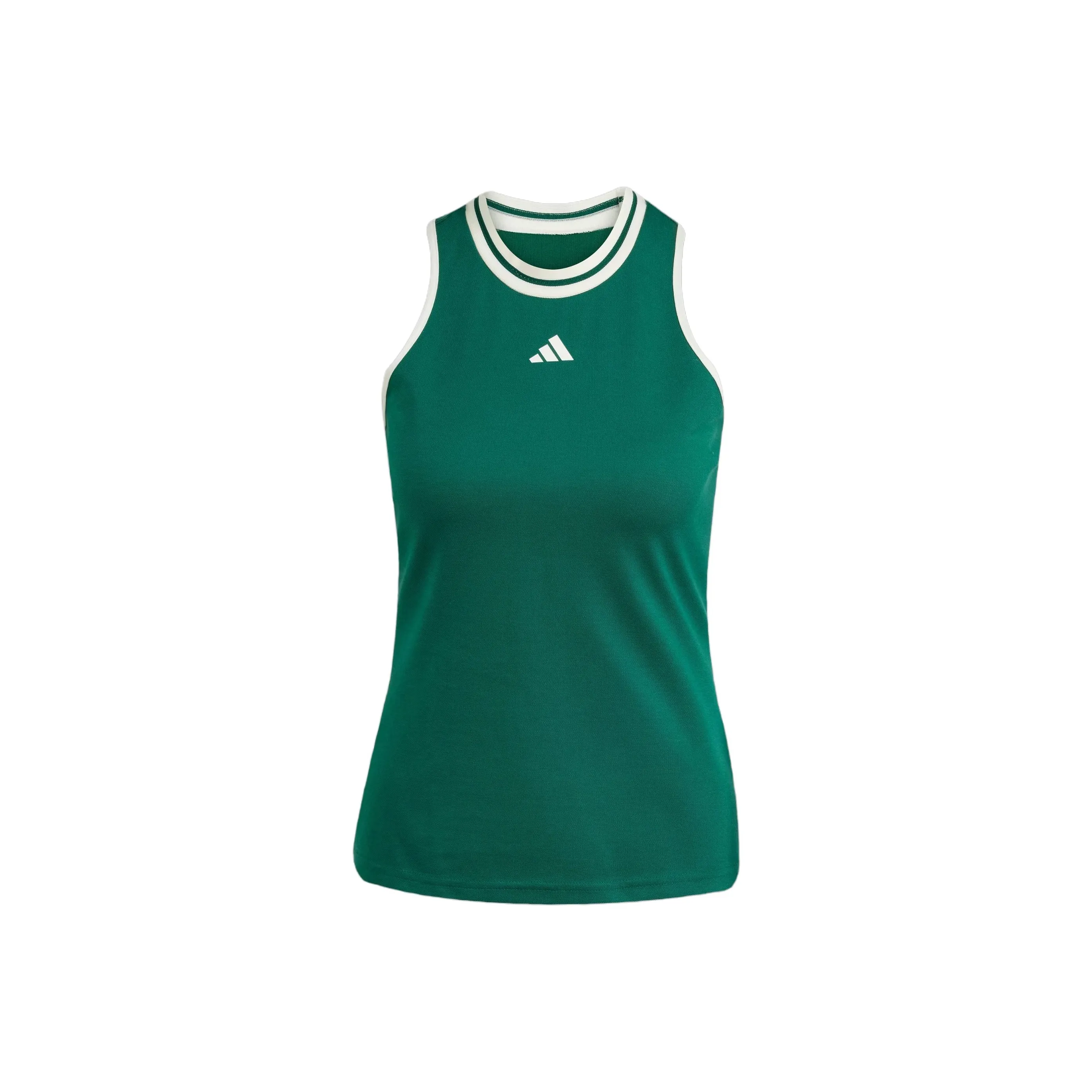 Adidas Теннис Майка Женская Преппи Зеленая