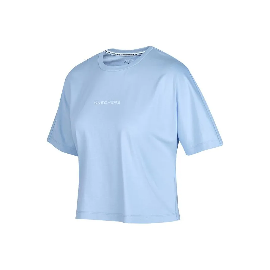 Skechers T-Shirt Женская Moon Белый Синий