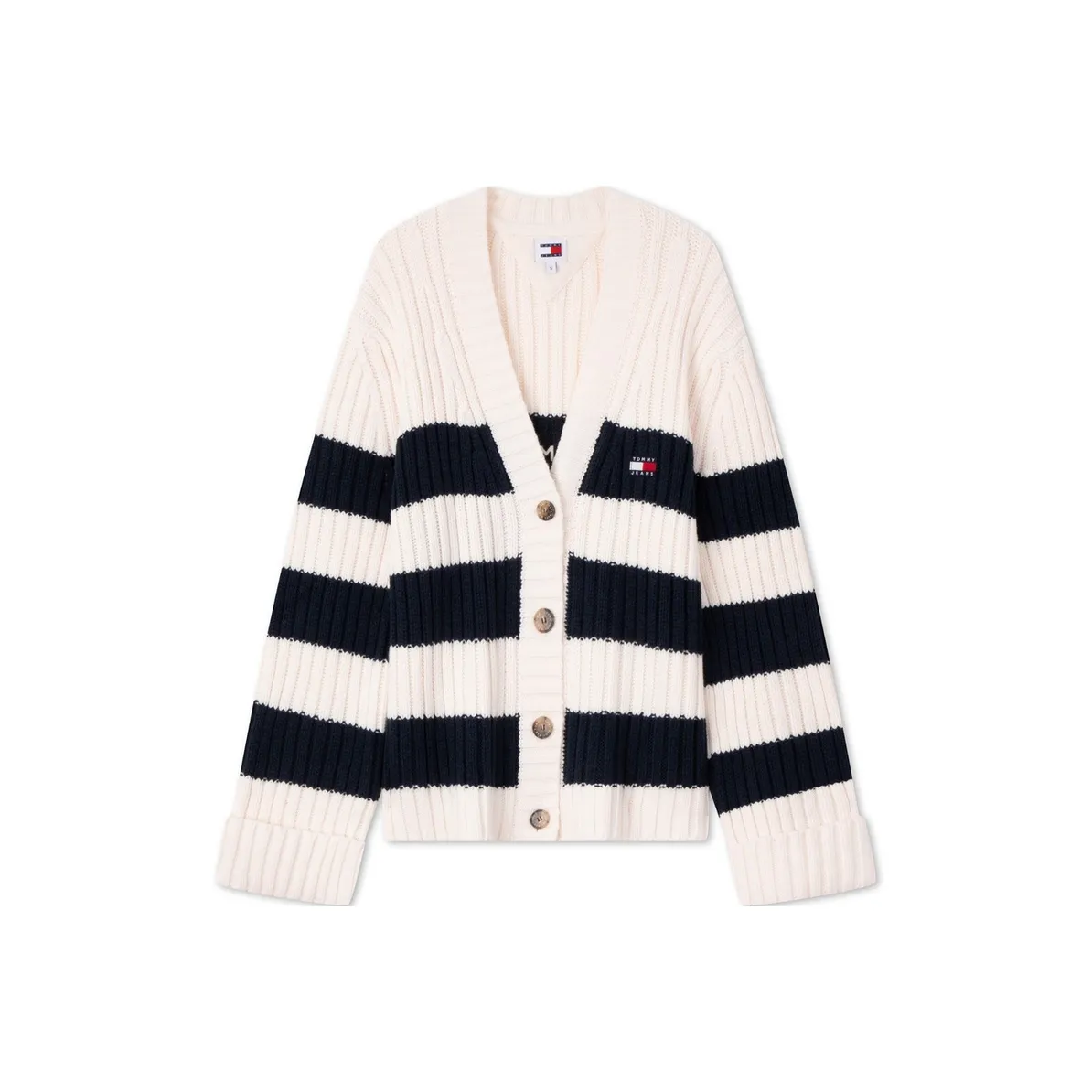 Tommy Hilfiger Sweater Women's Blue White Red Multicolor