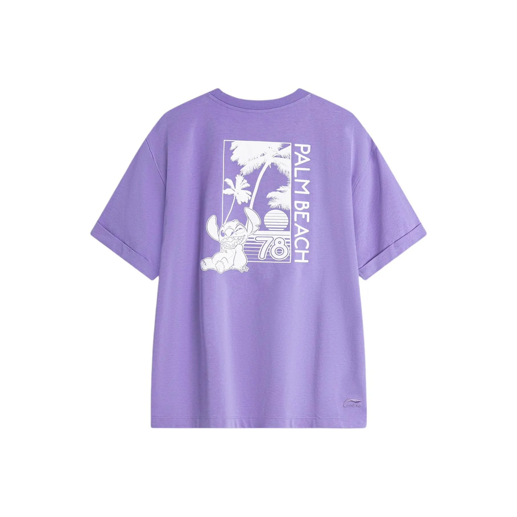 LiNing x Disney Sports Trend Series Regular T Shirt Women's Light Iris Purple