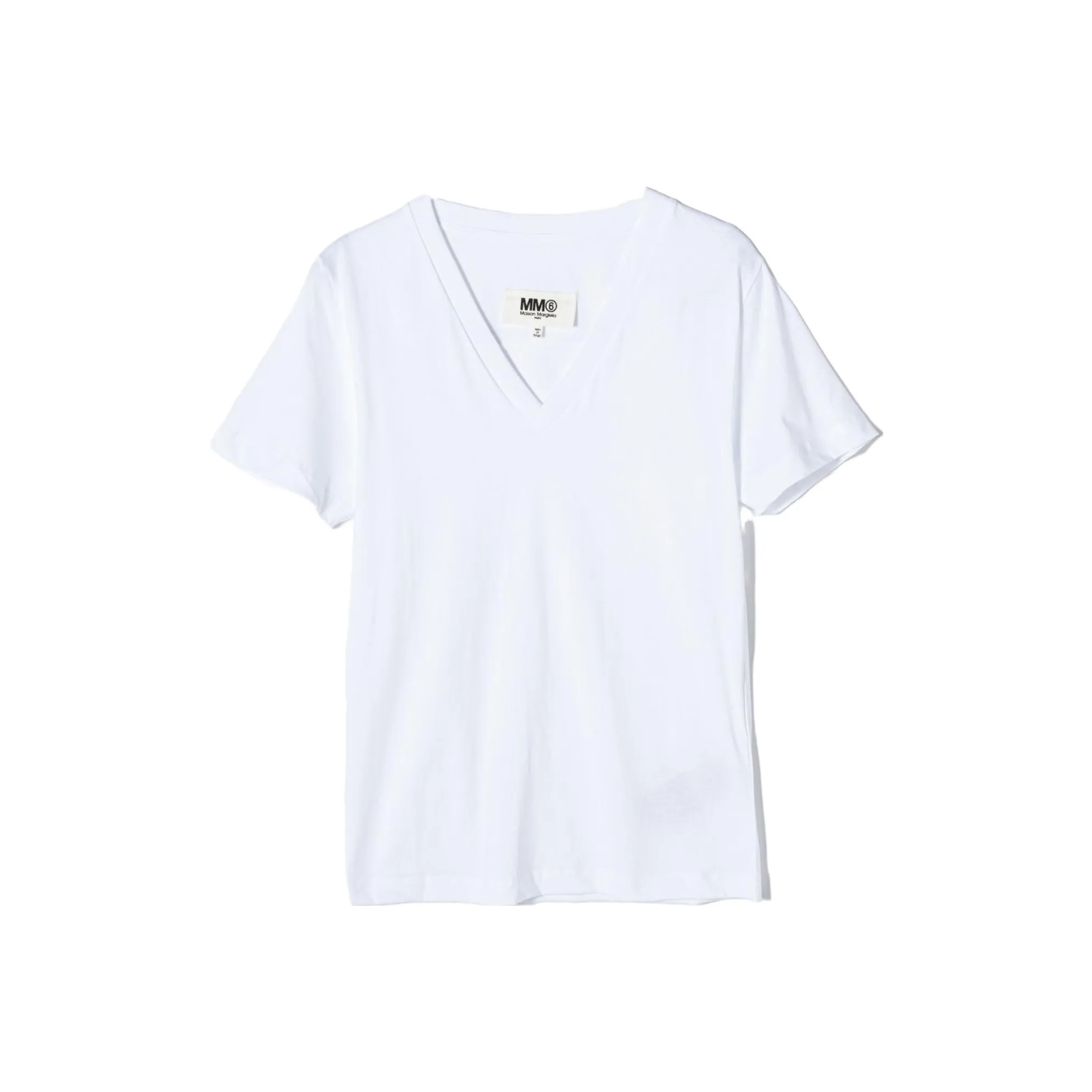 MM6 Maison Margiela Drop Shoulder Sleeve T Shirt Women's White