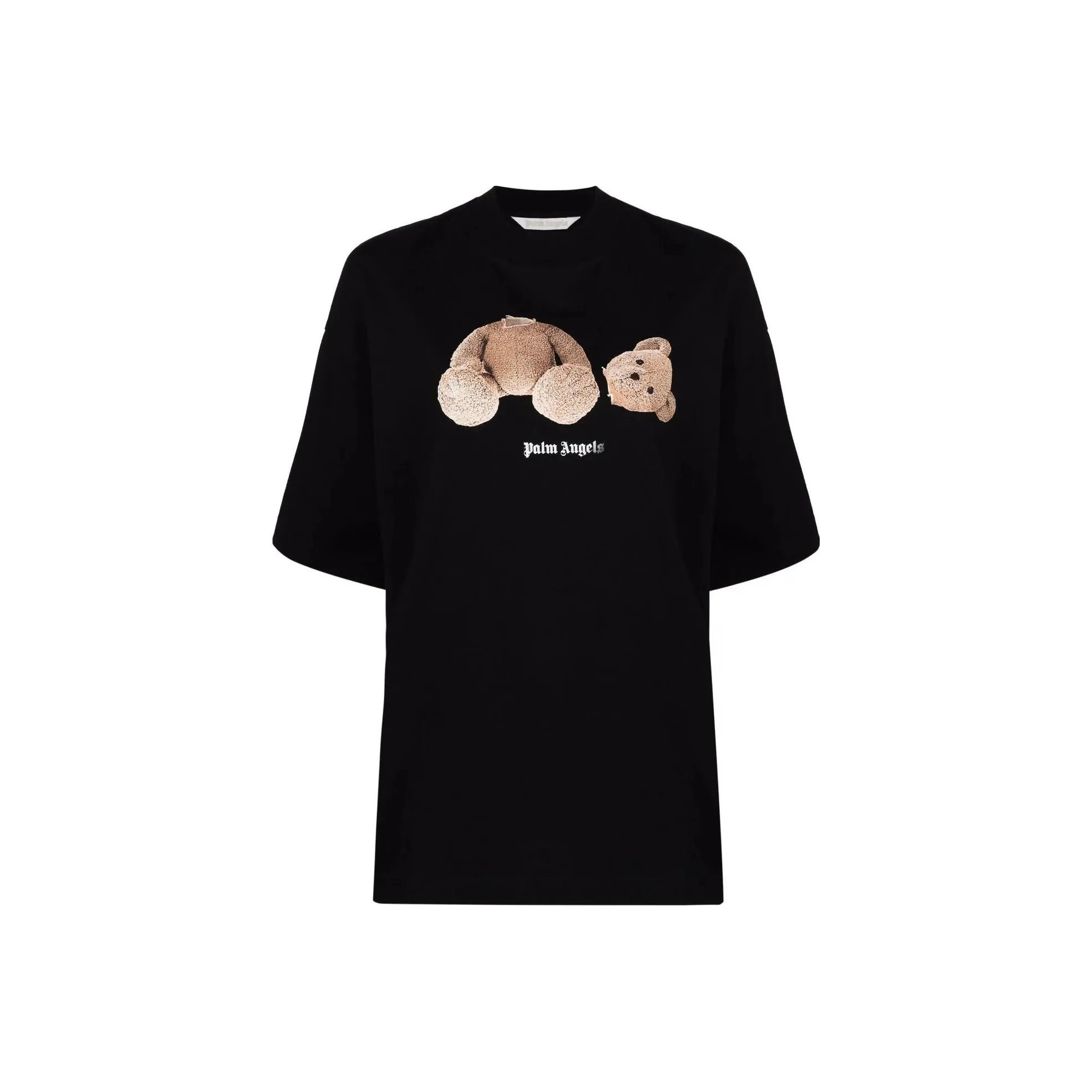 PALM ANGELS Women'ss Bear Loose T Shirt Black/Brown