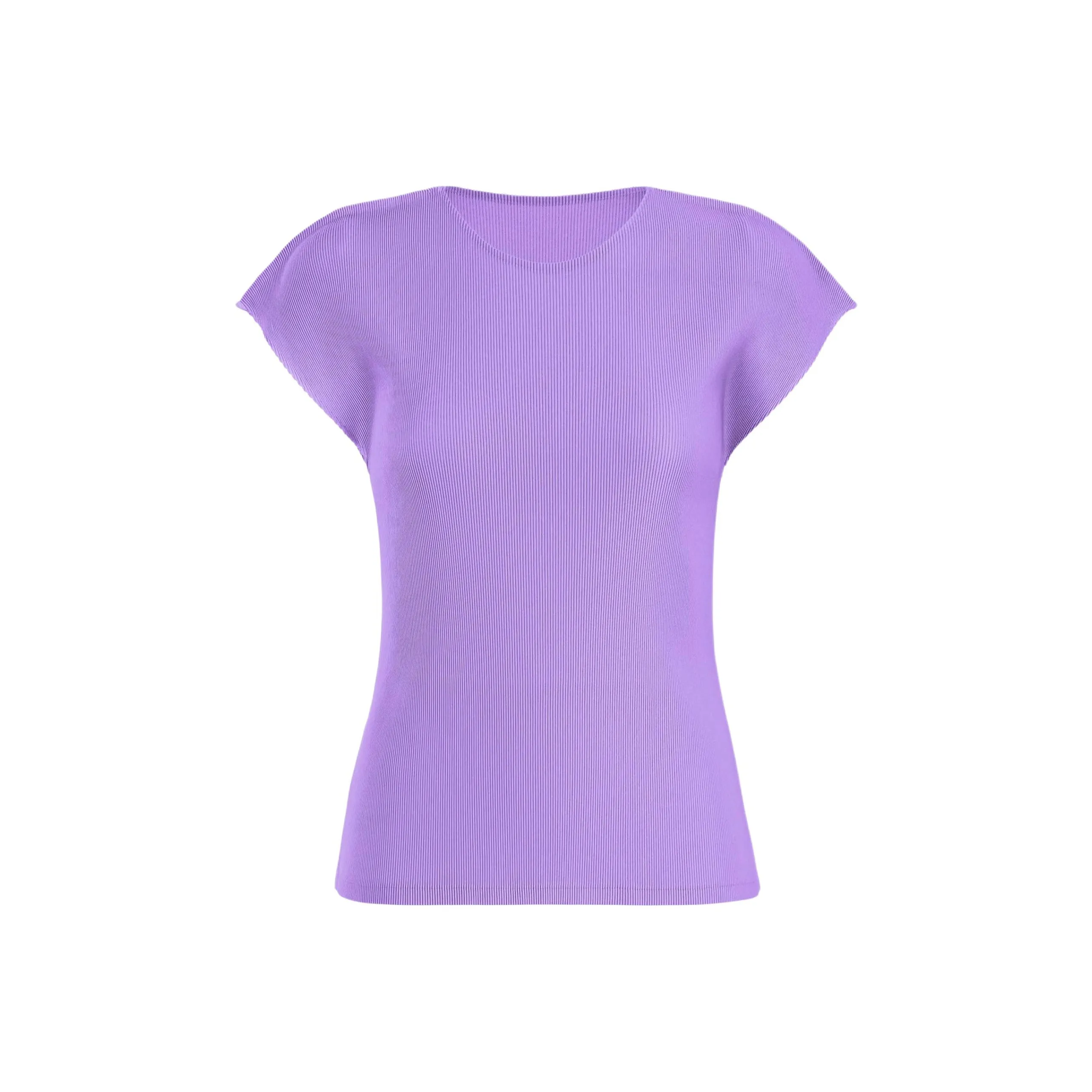 PLEATS PLEASE ISSEY MIYAKE SS25 Флаттер-рукав Рубашка Женская Фиолетовая