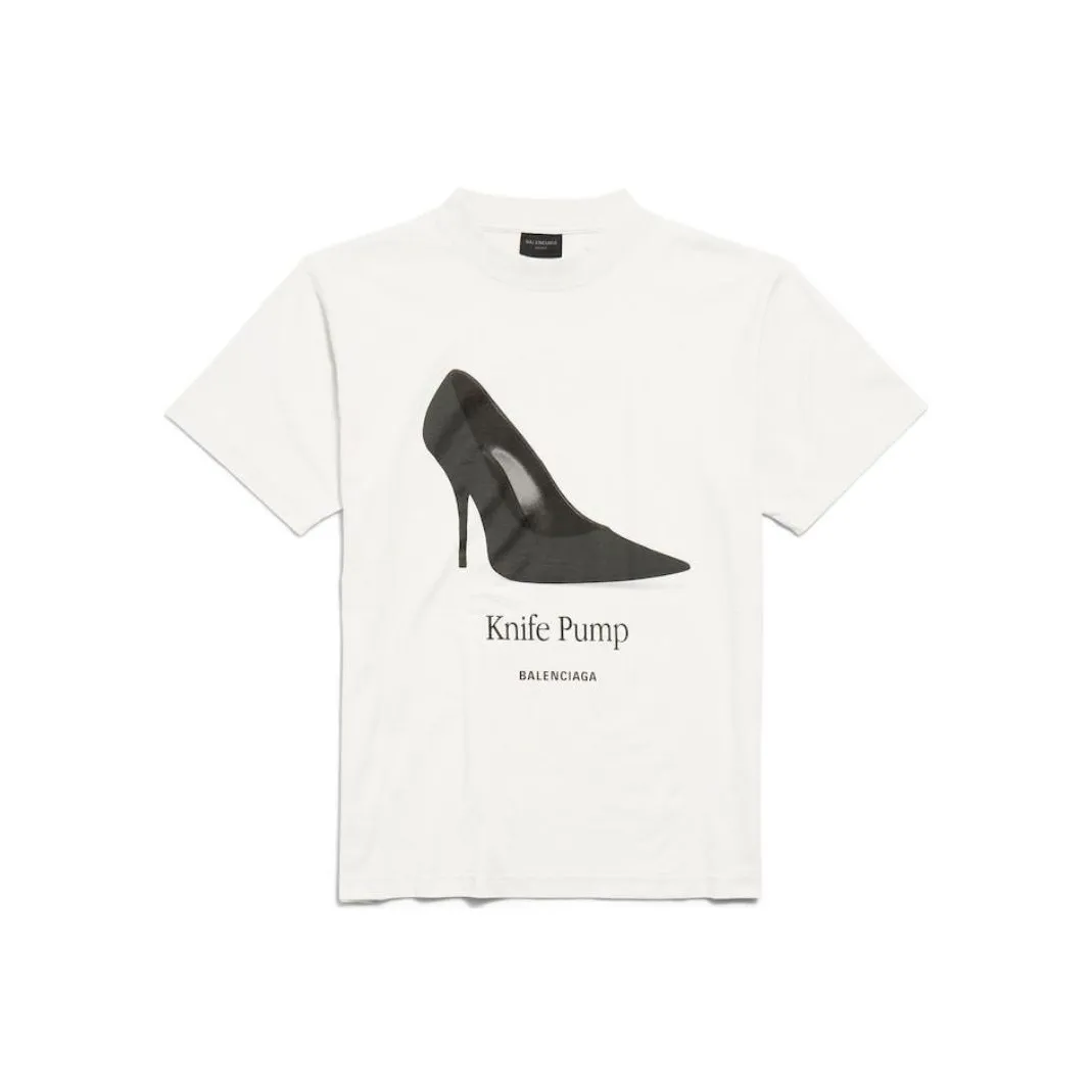 Balenciaga Graphic Printed Crewneck T Shirt
