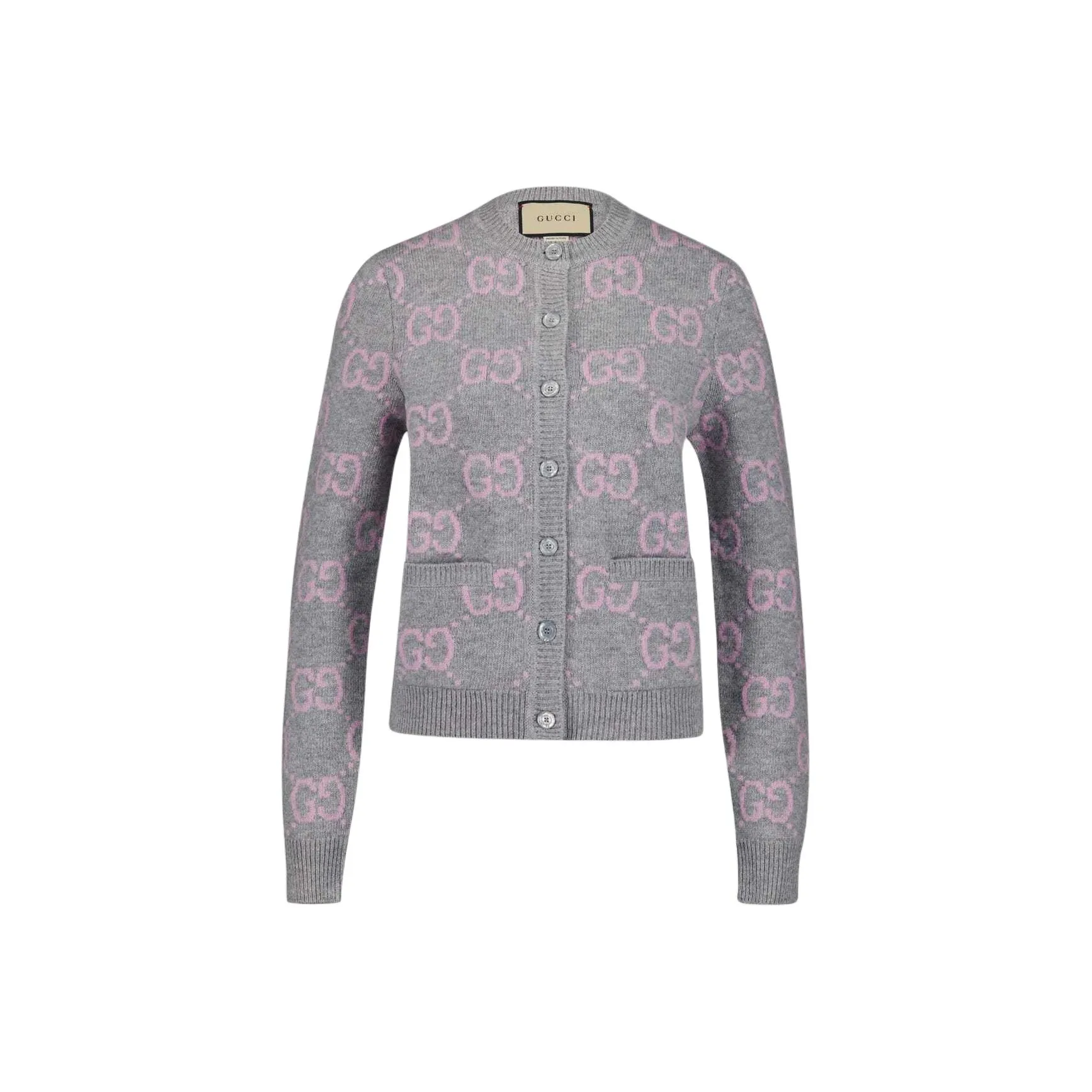 GUCCI Gg Knit Button Up Cardigan