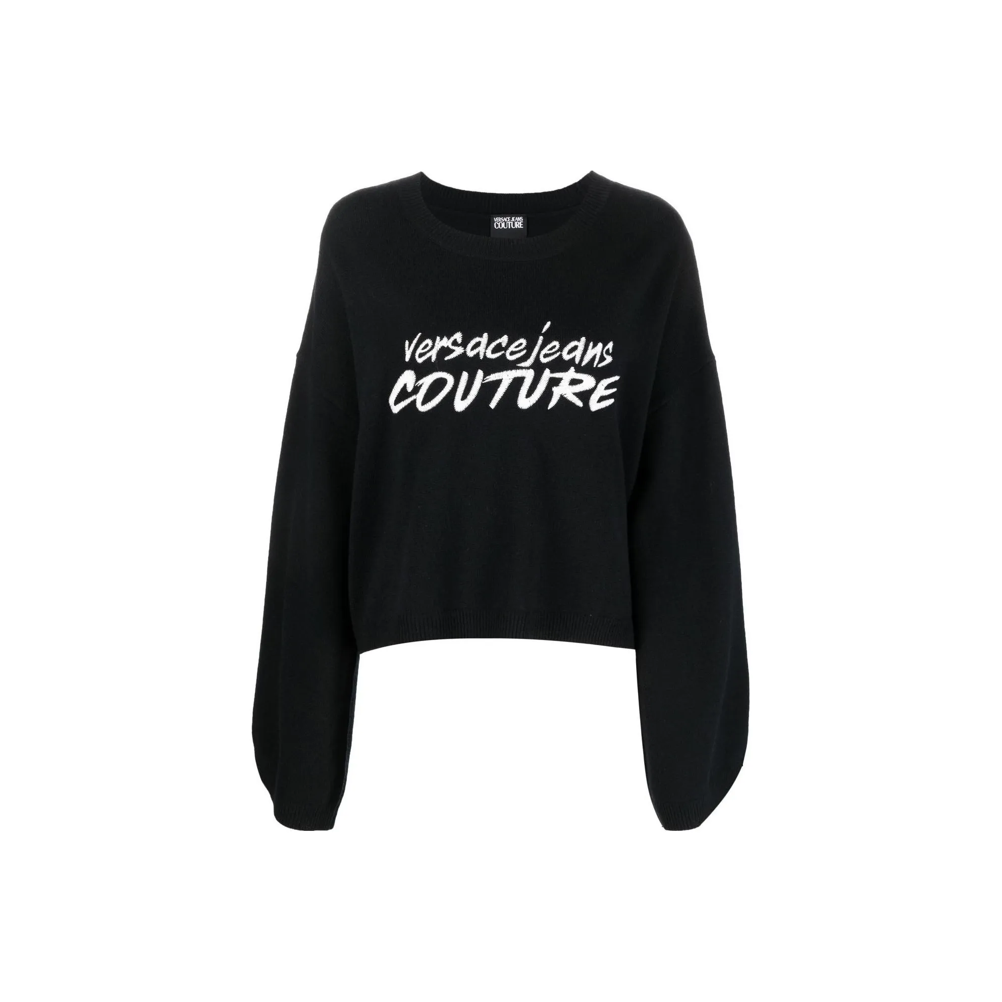 VERSACE JEANS COUTURE Embroidered logo Wide sleeve Jumper