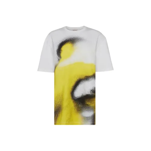Alexander McQueen Желтая/белая Женская футболка