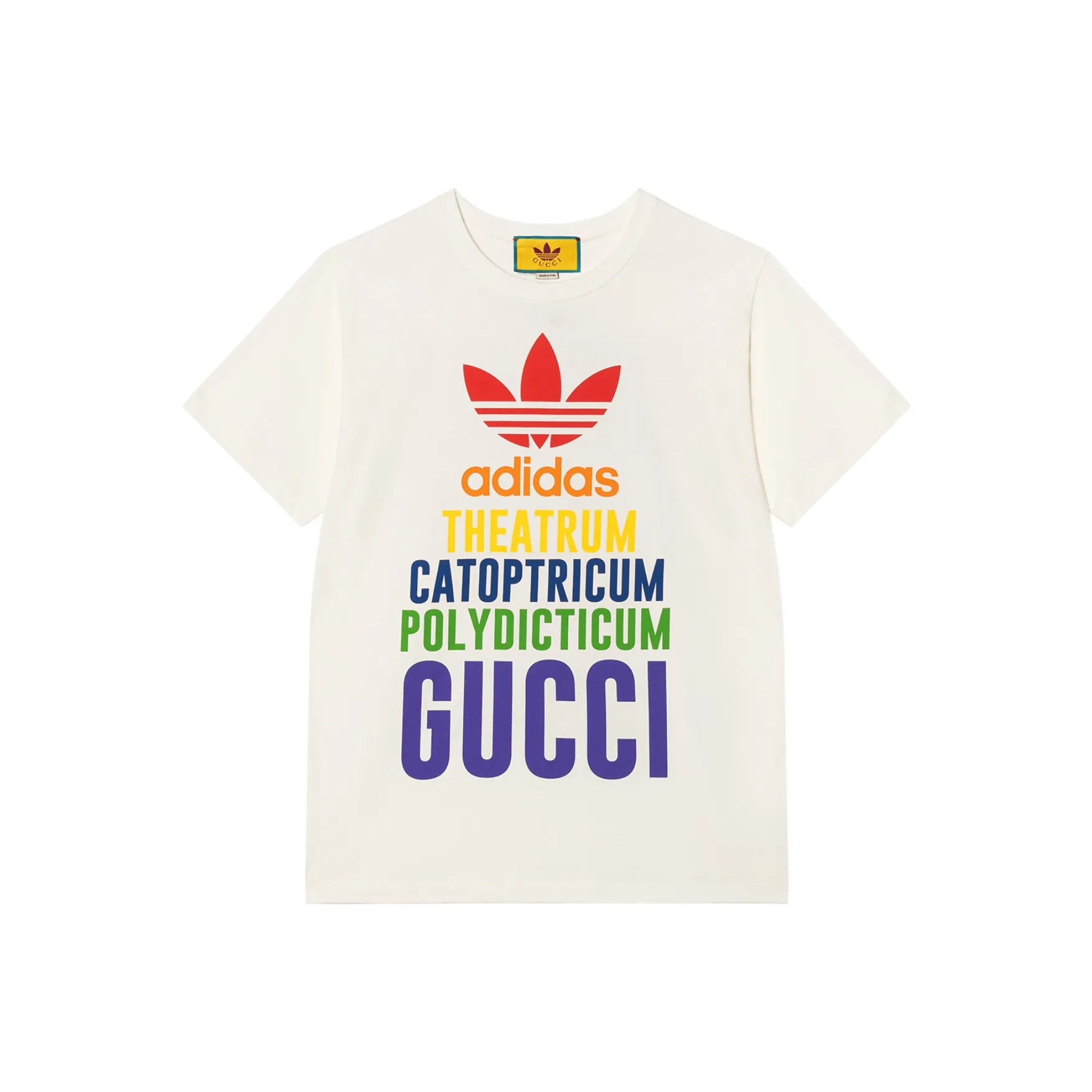 GUCCI X ADIDAS X GUCCI Co Брендированная Серия FW22 Стандартная Рубашка Женская Бежевая