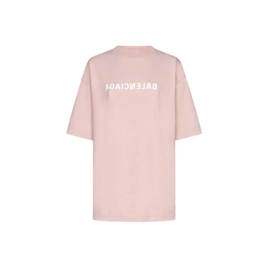 Balenciaga T-рубашка с рукавом-трубкой стандартный крой женский розовый