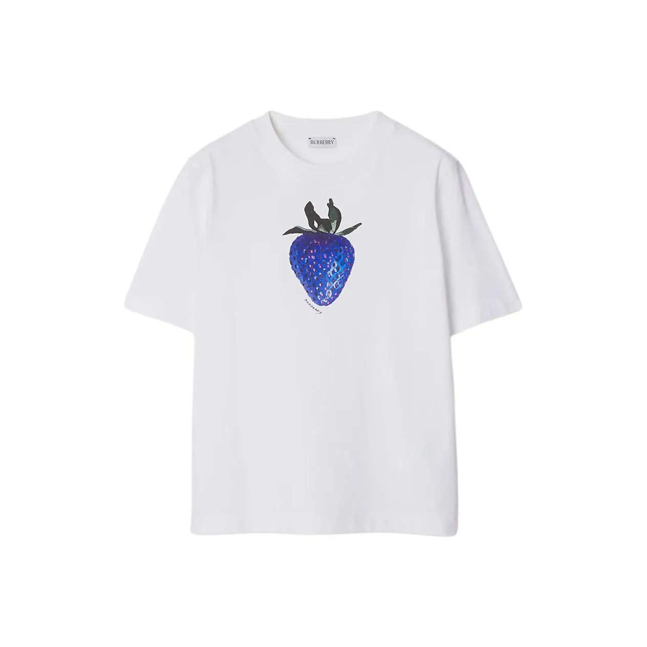 Burberry Strawberry Embellished Crewneck T Shirt