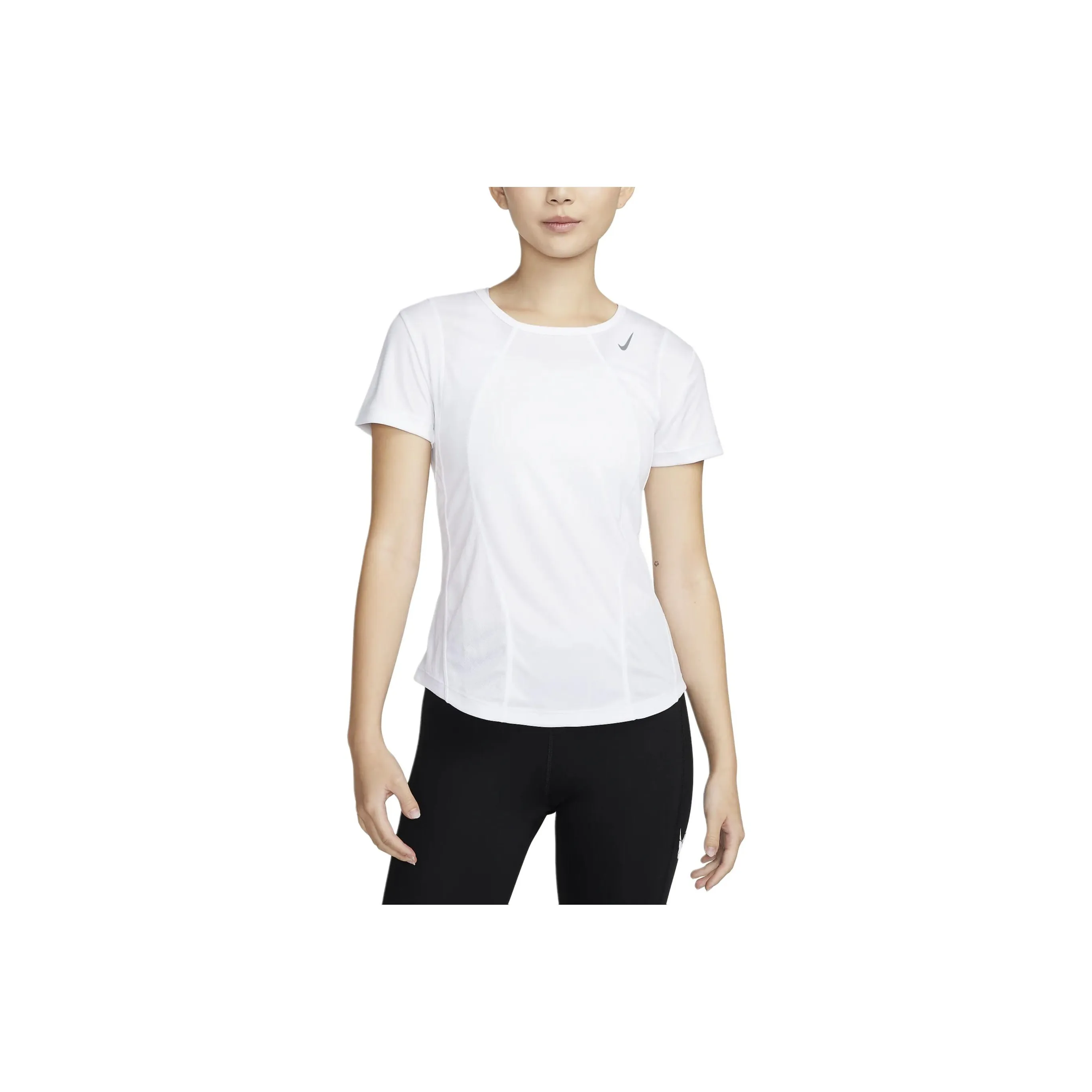 Nike Dri Fit Комплект с короткими рукавами T-рубашка Женская Белая