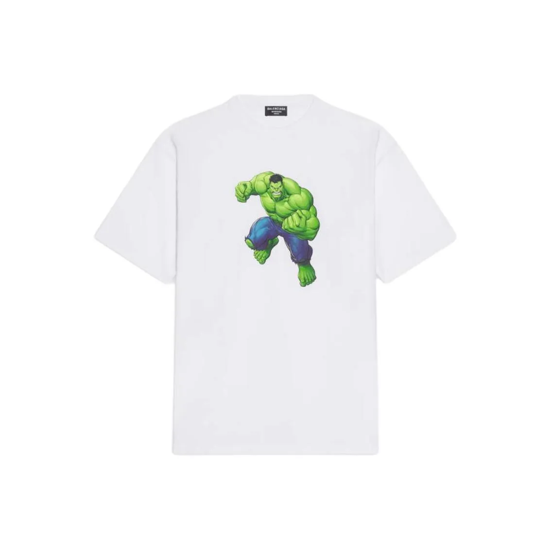 Balenciaga Women'ss Hulk 2021 Marvel Medium Fit T shirt White