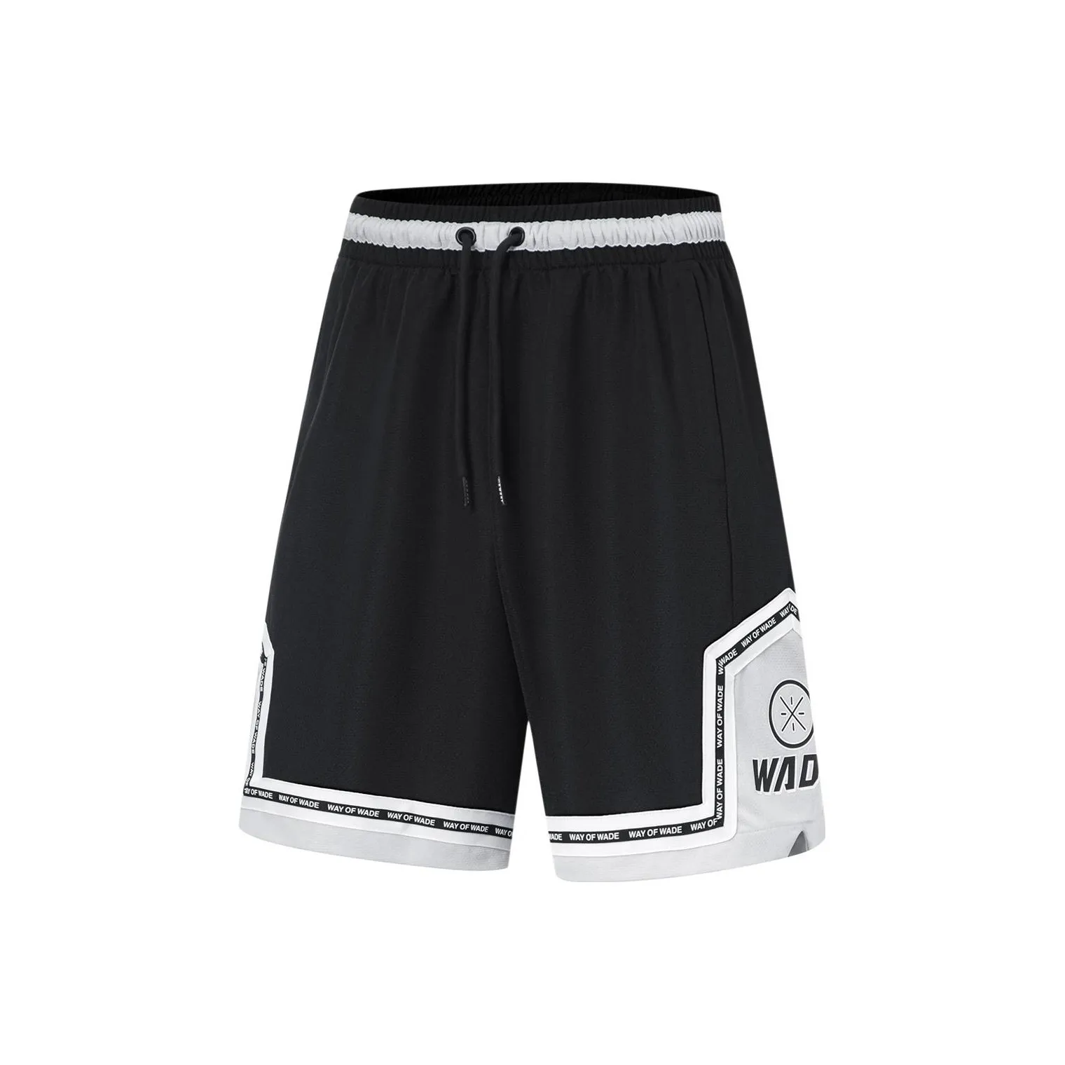 LINING Баскетбольные шорты Мужские Черные River Лайм