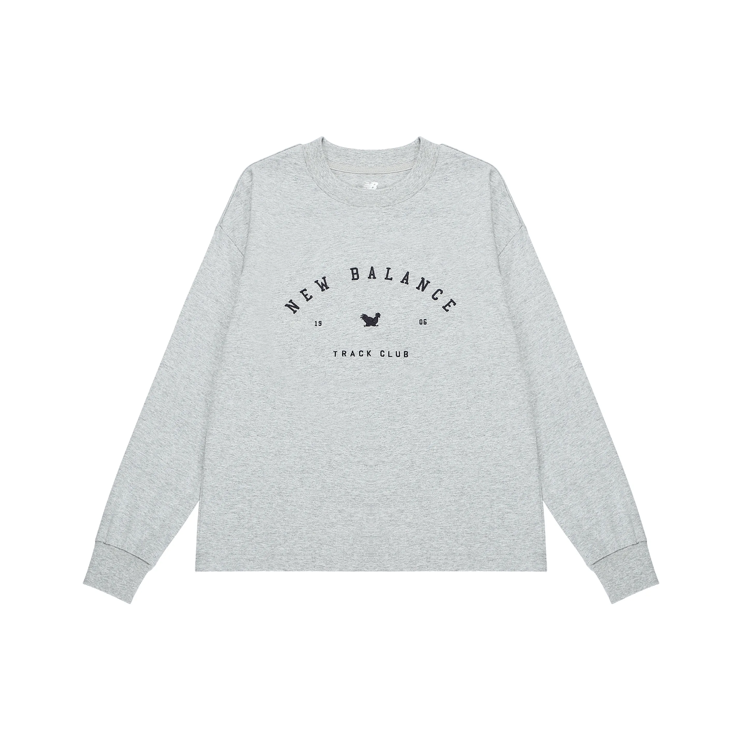 New Balance Drop Shoulder Sleeve T Shirt Women's Light Gray