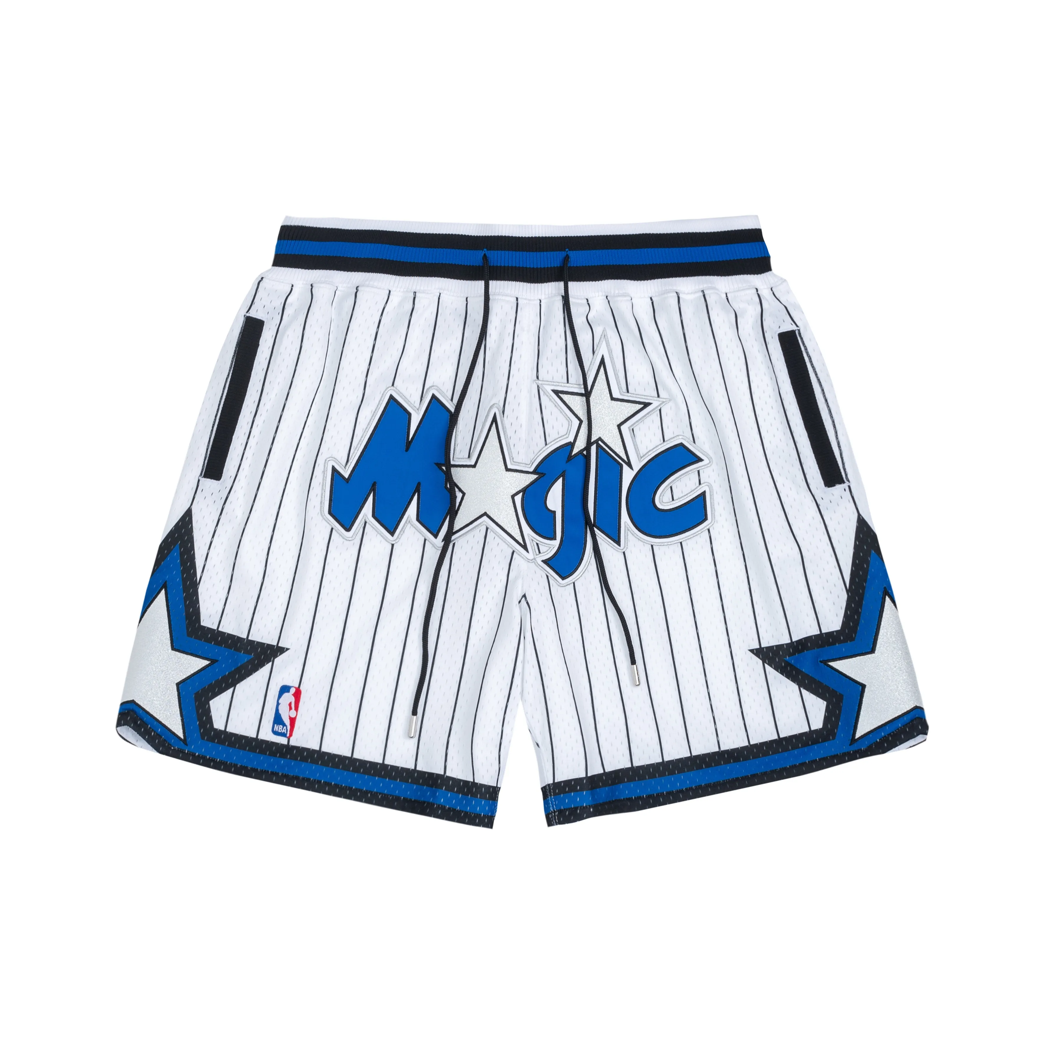 Mitchell Ness x JUST DON Баскетбольные шорты Orlando Magic Унисекс Белый