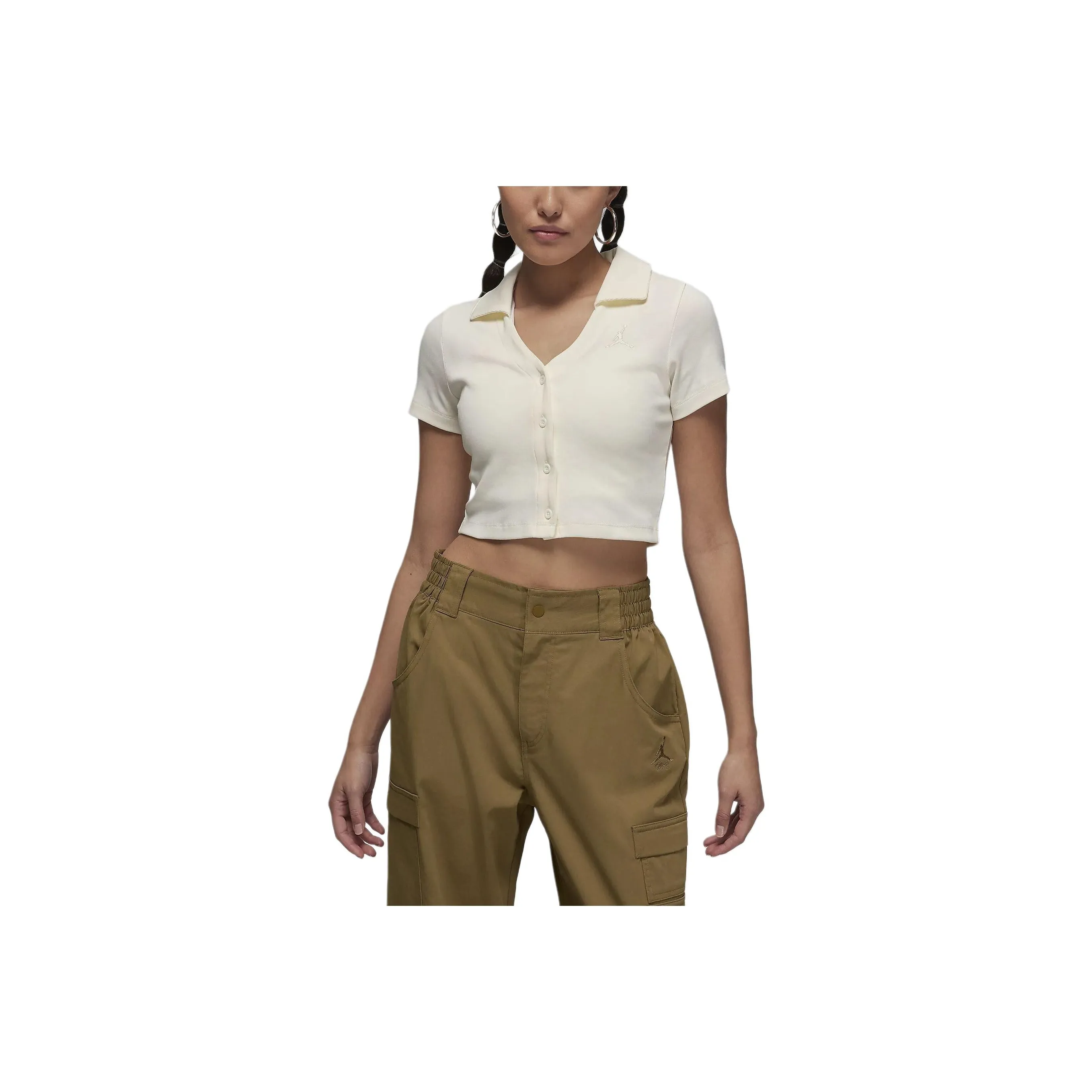 Jordan Set in Sleeve T Shirt Women's Canvas