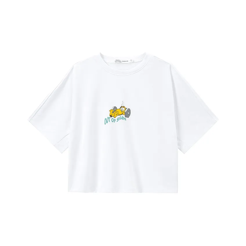 FUN X Garfield T-рубашка Женская Белая