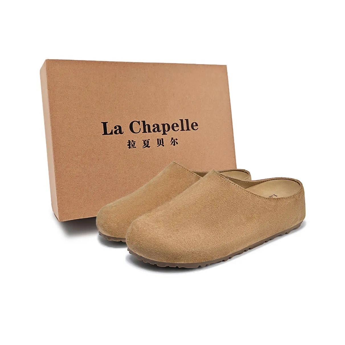 La Chapelle Пластиковая подошва Антибактериальный Противоскользящий Устойчивый к истиранию Домашние тапочки Женские Коричневый