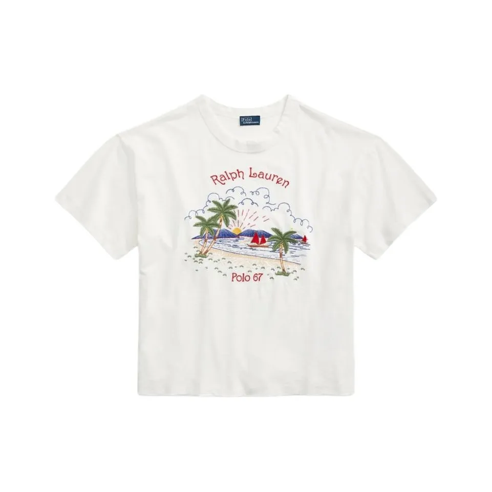 Polo Ralph Lauren T-Shirt Женская Vintage Cream