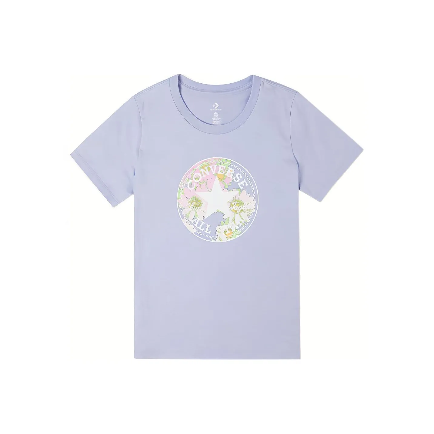 Конверс T-Shirt Женская Светло-фиолетовая