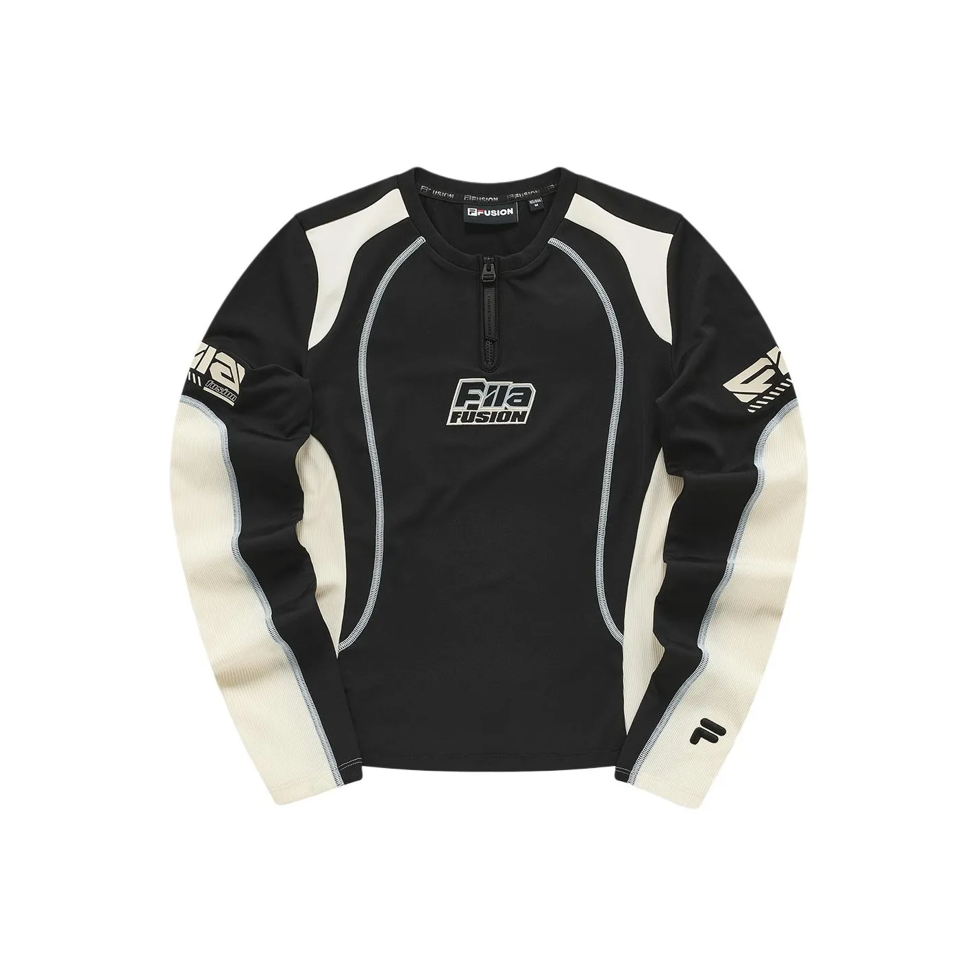 FILA FUSION Raglan Sleeve T Shirt Women's Jet Black
